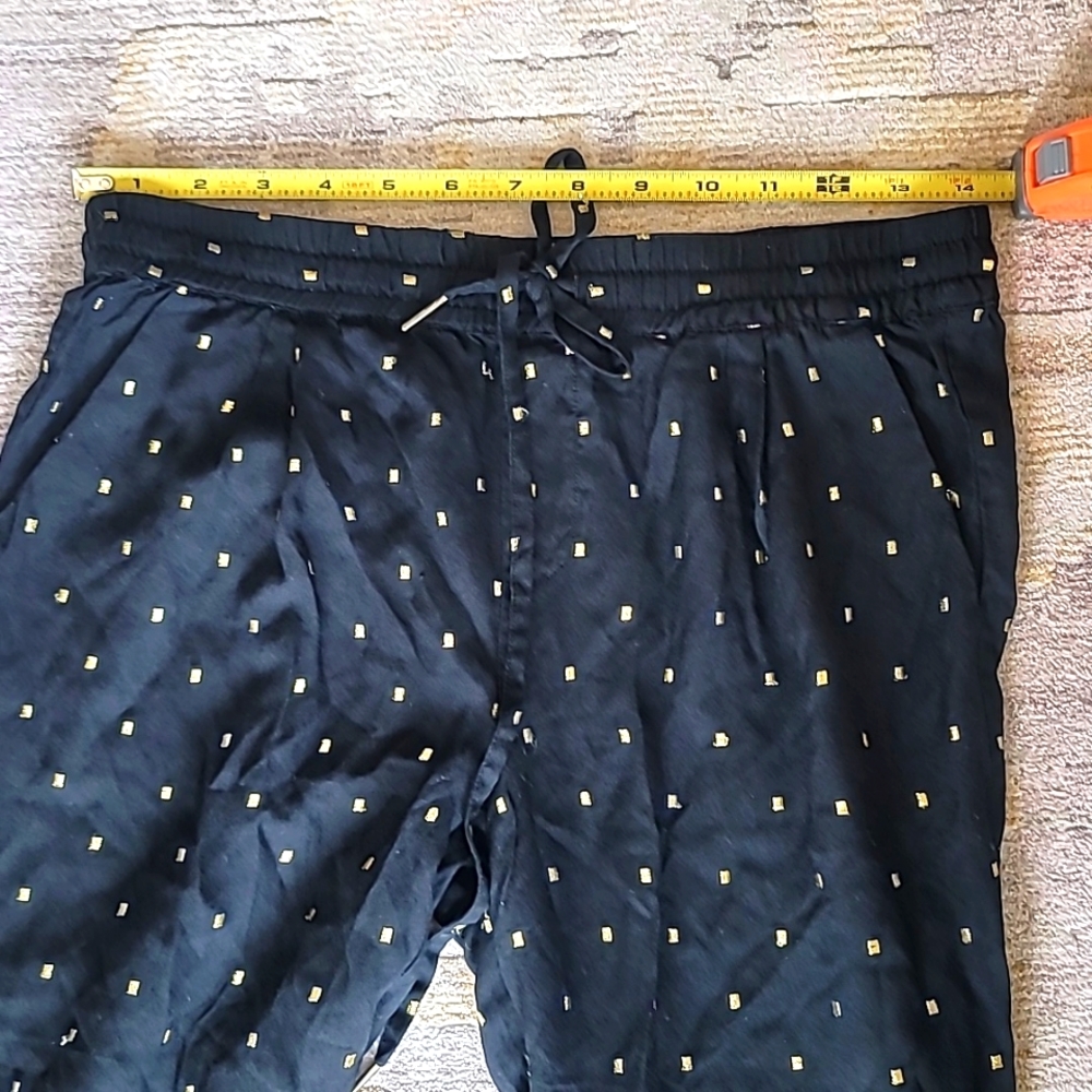 JOIE Sayla Caviar & Gold Dot Print Silk Blend